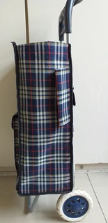 Checkered Shopping Trolley