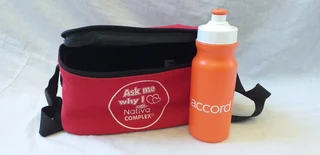 Red Lunch Bag &#43; Orange Juice Bottle