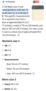 Ted Baker Marsia Full Skirt Coat Size 3