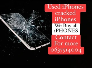 We buy iphones used,cracked or damaged for cash