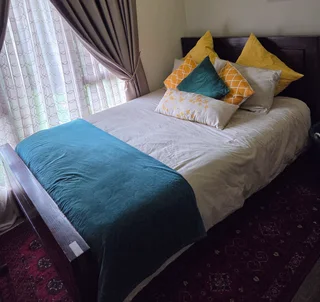 Bed with matching side pedestals