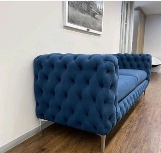 2 SEATER FULL BUTTON COUCHES