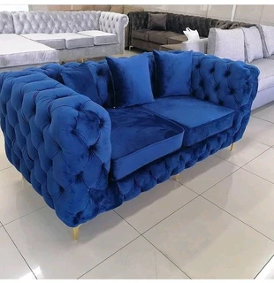 2 SEATER FULL BUTTON COUCHES