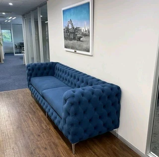 2 SEATER FULL BUTTON COUCHES