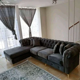 3 SEATER CHESTERFIELD L-SHAPE COUCHES