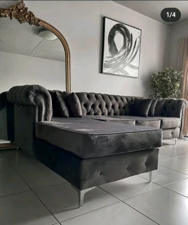 3 SEATER LSHAPE CHESTERFIELD DESIGN COUCHES