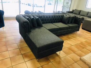 3 SEATER LSHAPE CHESTERFIELD DESIGN COUCHES