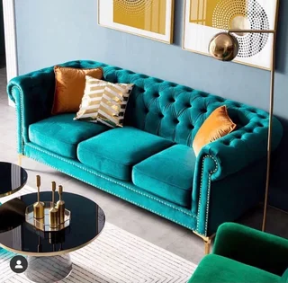 3 SEATER CHESTERFIELD DESIGN COUCHES