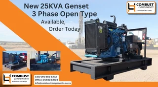 25KVA Genset Open Type 3 Phase