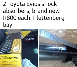 2 × Toyota Evios Tyndall shockabsorbers
