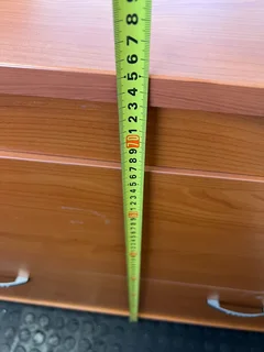 Stylish Orange Wooden Filing Cabinet with Two Drawers, Minor Scratches - REDUCED- A52915