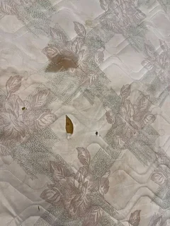 DualFlex King Sized White Patterned Mattress (Stained with Tears)- A51228