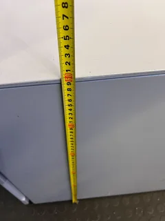 Sleek Grey Metal Filing Cabinet with Three Drawers- A53211