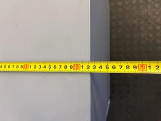 Sleek Grey Metal Filing Cabinet with Three Drawers- A53211