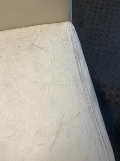 White Pleather Dining Chairs - PRICE DROP- A49646