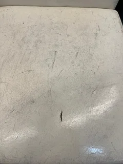 White Pleather Dining Chairs - PRICE DROP- A49646