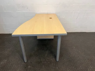 2 Drawer Desk With Credenza- A47451