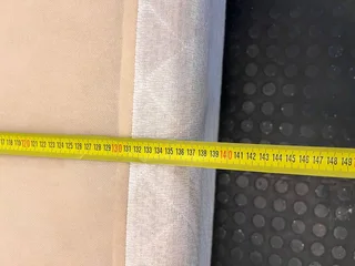 White Comfortable Double Bed Base (Minor Fabric Wear)- A51712