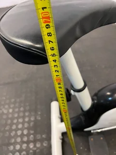 Compact White Exercise Bike with Minor Wear – Perfect for Home Workouts- A52769