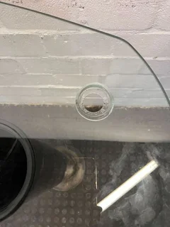 Glass Table Top with Black Steel Legs (Width: 185cm)(Height: 81cm)- A50839