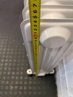 Compact Grey Portable Heater - Great Condition with Minor Scratches- A53256