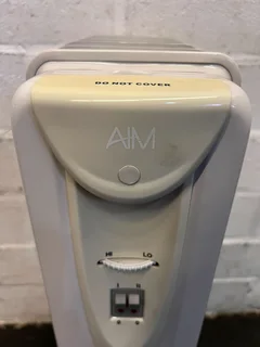 Compact Grey Portable Heater - Great Condition with Minor Scratches- A53256