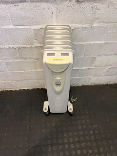 Compact Grey Portable Heater - Great Condition with Minor Scratches- A53256