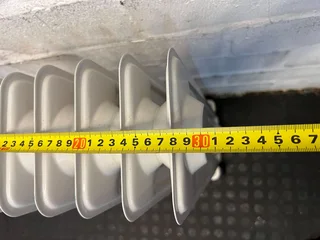 Compact Grey Portable Heater - Great Condition with Minor Scratches- A53256