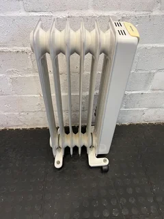 Compact Grey Portable Heater - Great Condition with Minor Scratches- A53256