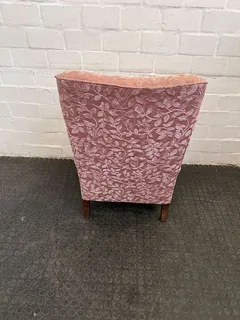 Edwardian Styled Pink Wingback Chair- A51098