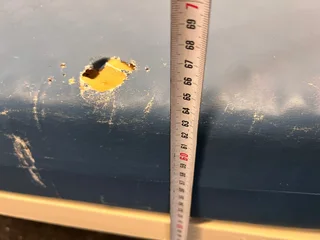 3/4 Bed with Blue Mattress (RHS Cot Side/Small Holes) - REDUCED- A48379