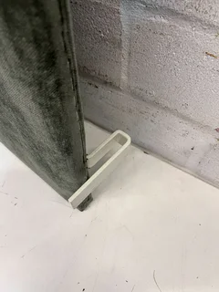 Soft Green Fabric Desk Divider - Upholstered, Contemporary Design- A52033