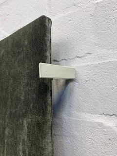 Soft Green Fabric Desk Divider - Upholstered, Contemporary Design- A52033