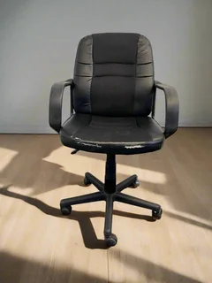 Ergonomic Black Office Chair with Minor Wear and Tear- A55051