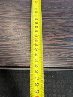 Dark Timber Wooden Desk with White Covered Front (Width: 120.5cm) (Height: 65.5cm)- A50467