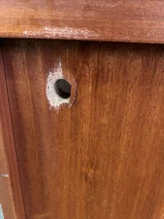 Office Desk with Red Velvet Pin Board with Plastic Pen Holder (Width: 150cm)(Height: 138cm)- A51424