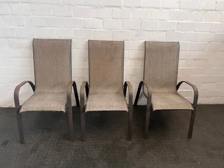 Grey Metal Framed Patio Chair- A47264