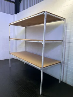 Versatile 3-Tier Industrial Shelving Unit- A56162