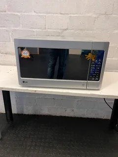 Lg Silver Microwave Oven - Great Condition, Minor Scratches - Reduced- A54263