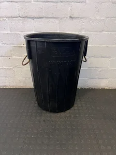Durable Black PolyCrate Waste Bin with Handles - Light Scratches- A56059