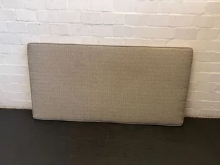 Stylish Grey Upholstered Queen Headboard - 180 X 90cm - Reduced- A55517
