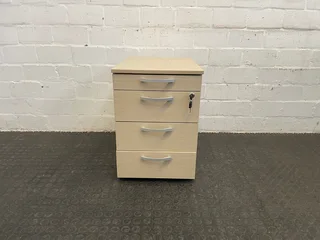 Light Wood Print Four Drawer Credenza - Price Drop- A45359