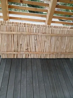 bamboo fencing and wood