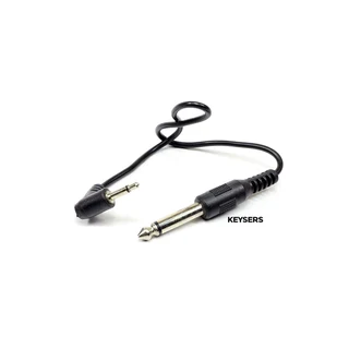 6.3mm Male to 3.5mm Male Cable – 15cm