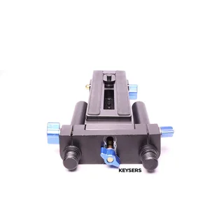 Genus Camera Baseplate Riser with Rail Fittings &amp; 10mm Rails