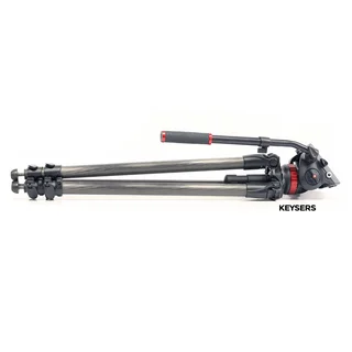 Manfrotto 057 Carbon Fibre 3-Section Tripod with MVH502A Head