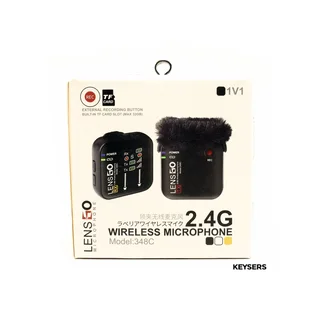 LensGo 348C Wireless Lavelier Mic - 1RX + 1TX