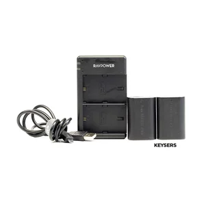 RAVPower LP-E6 Dual Battery Charger Bundle