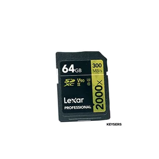 64 GB Lexar Professional 300MB/s SDXC V90 II Memory Card