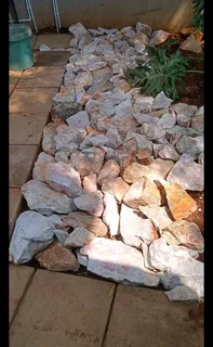 Dump rocks and crushed stones